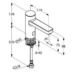Kép Kludi Zenta elektronikus állószelep 230V 3/8"
