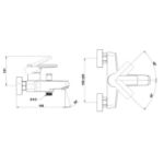 Kép Mofém Mambo Pro kádtöltő csaptelep, zuhanyszettel