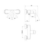 Kép Mofém Mambo Pro zuhany csaptelep, zuhanyszettel