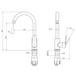 Kép Mofém Hello álló mosogató csaptelep