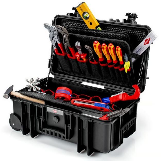 Kép Knipex Robust26 Move vízszerelő szerszámosláda 17 szerszámmal