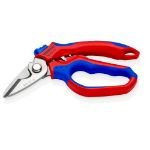 Kép Knipex Villanyszerelő olló hajlított, krimpelővel 160mm