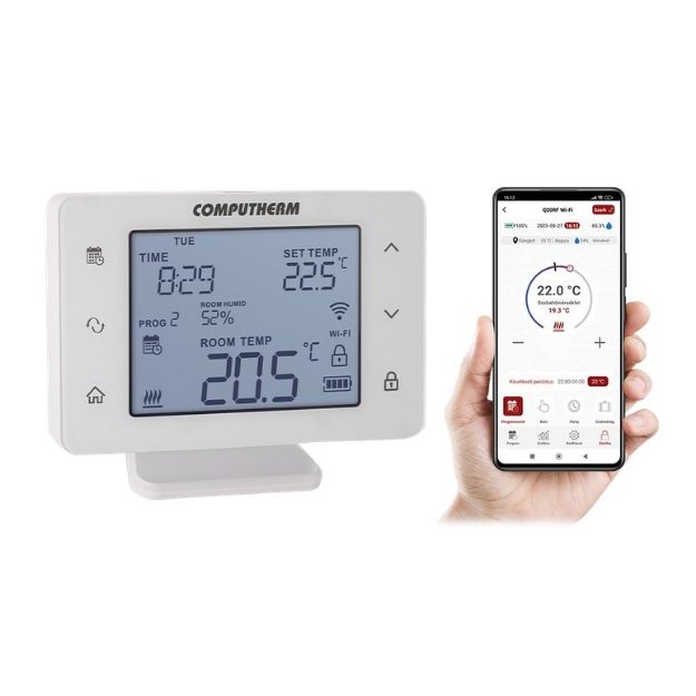 Kép Computherm Q20RF Wi-Fi TX vezeték nélküli programozható szobatermosztát adó egység