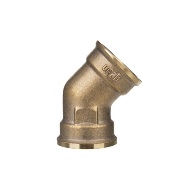 Kép Gebo Gold 3/4" BB 45°-os könyök, sárgaréz