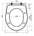 Kép Alca plast A601 WC ülőke antibakteriális