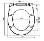 Kép Alca plast A602 WC ülőke Duroplast