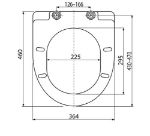 Kép Alcaplast A 66 Wc ülőke lecsapódás elleni védelemmel (softclose)