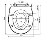 Kép Alca plast A603 WC-ülőke levehető gyermek betéttel