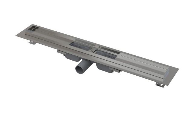 Kép Alcaplast APZ101-650 LOW folyóka perforált rácsokra szolgáló peremmel 55mm magas