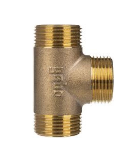 Kép Gebo Gold 3/4" T-idom K-K-K, sárgaréz