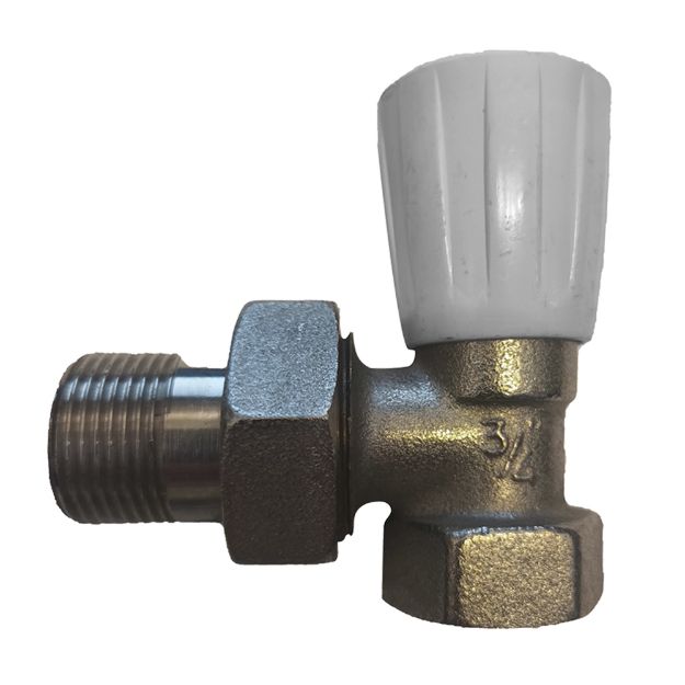 Kép 3/4˝ 334 (234) KETTÖS BEÁLL. SAROK RAD. SZELEP, NIKKELEZETT