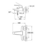 Kép Teka ITACA kádtöltő csaptelep (zuhanyszett nélkül), szelíd rózsaarany
