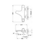 Kép Teka Sense kádtöltő csaptelep, merész fekete