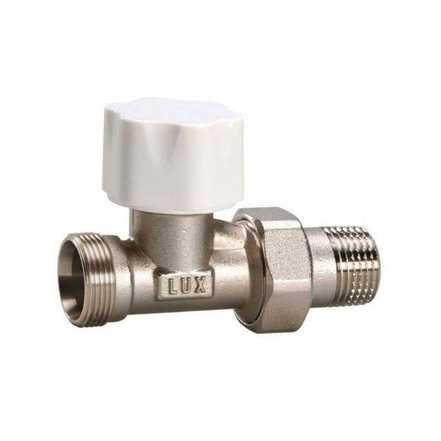 Kép Luxor 1/2˝*(24x19) RD211 termosztatikus rad.szelep, egyenes, kézikerékkel, műa./rézcsőhöz (24x19)