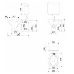 Kép Kolo Idol álló WC, mélyöblítésű, hátsó kifolyású