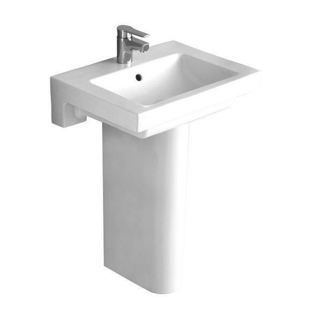 Kép Alföldi 5124 R1 (easyplus) középen fúrt, 66x49cm-es mosdó