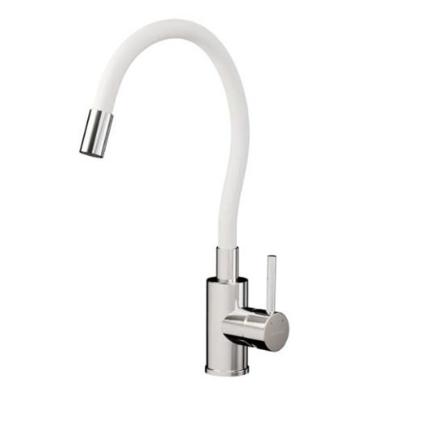 Kép Sanimix Medusa Flexibilis álló mosogató csaptelep, fehér