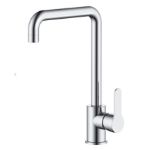 Kép Sanimix Fjord álló mosogató csaptelep, inox