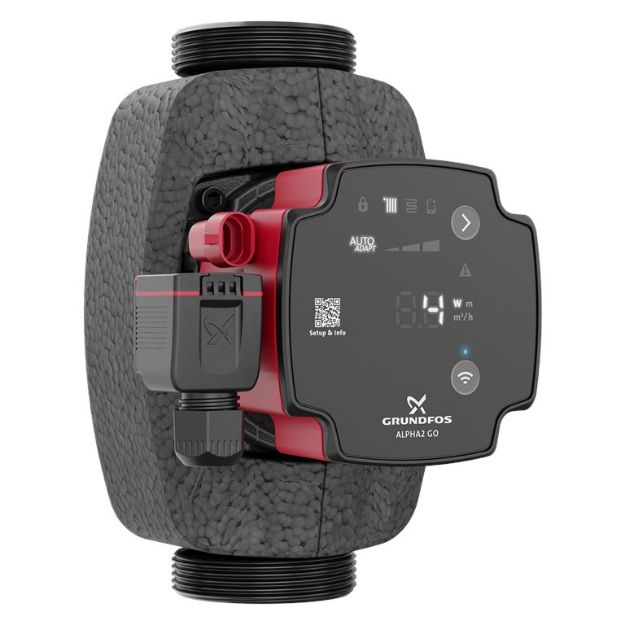 Kép Grundfos ALPHA2 GO 32-75 180 A-energiaosztályú, fűtési keringető szivattyú