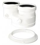 Kép Bosch FC 922 Szétválasztó adapter 80/80 szétválasztott rendszerű égéstermék-elvezetéshez