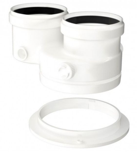 Kép Bosch FC 922 Szétválasztó adapter 80/80 szétválasztott rendszerű égéstermék-elvezetéshez