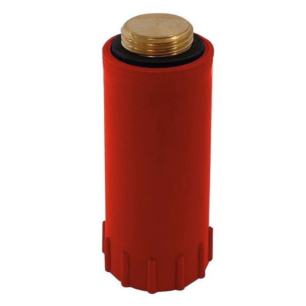 Kép HAAS 3/4˝ rézmenetes próbadugó piros