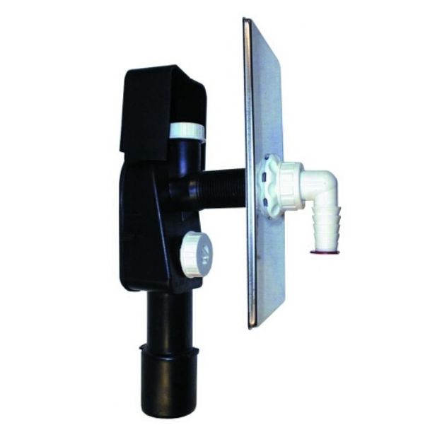 Kép HL NA40/50 mosógépszifon, csatlakozó csonkkal