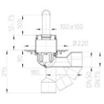Kép HL padlószifon csempézett zuhanyzóhoz