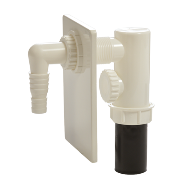 Kép Ghidini 107 Automata mosógépszifon, 40mm, műanyag