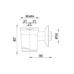 Kép Styron Kondenzvíz szifon, 3 bekötéssel