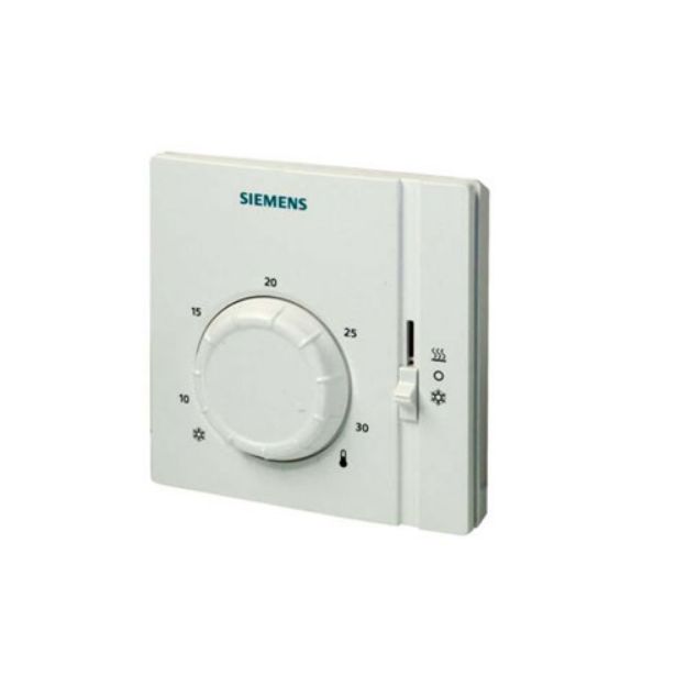 Kép Siemens RAA41 szobatermosztát forgatógombbal, hűtés/fűtés kapcsoló