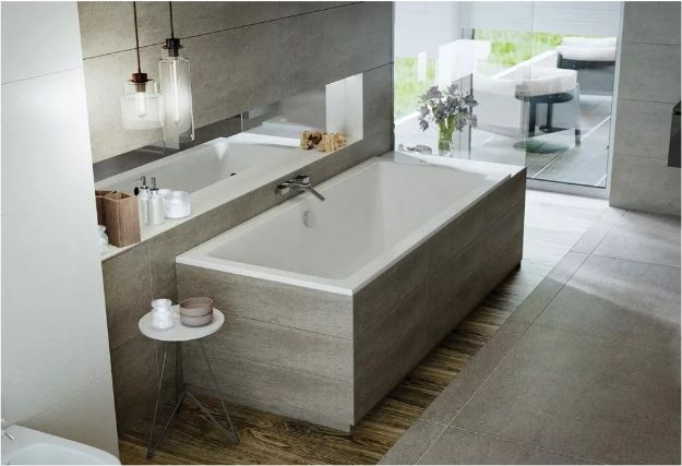 Kép M-ACRYL Sabina 180x80 akryl fürdőkád lábbal 12385