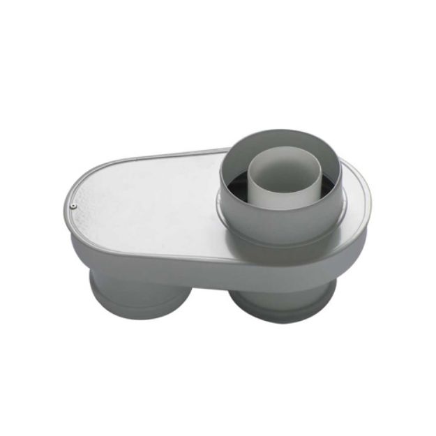 Kép Tricox PAD5020 szétválasztó adapter PPs/Alu 60/100mm - 80/80