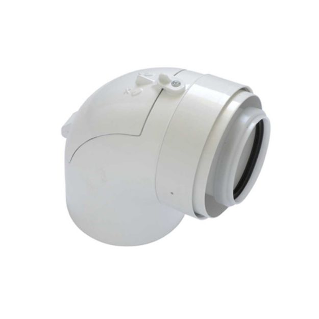 Kép Tricox PAEKÖ60C ellenőrző könyök PPs/Alu 80/125mm