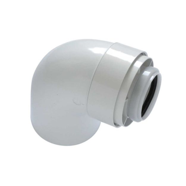 Kép Tricox PAKÖ501C könyök idom 90° PPs/Alu 60/100mm