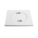 Kép McAlpine 150x150mm müanyag padlóösszefolyórács, lezárható (fehér)