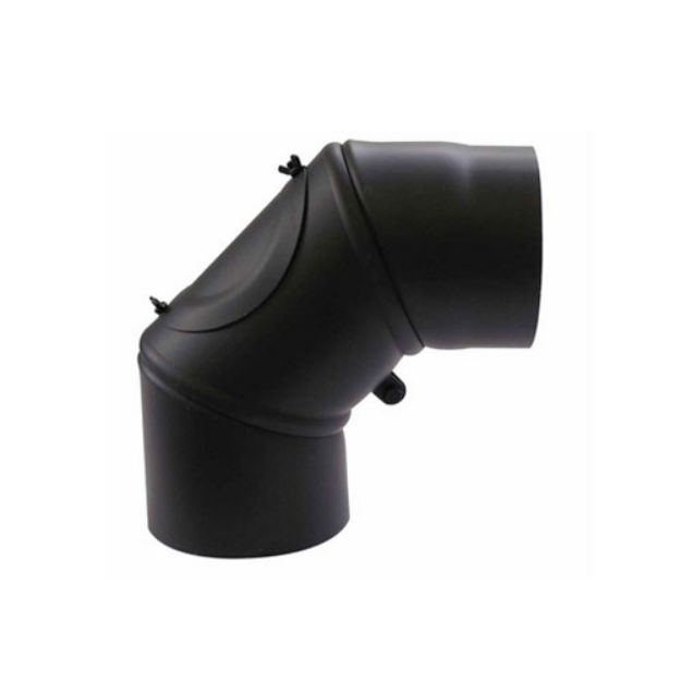 Kép Állítható acél füstcső könyök, 160 / 90°