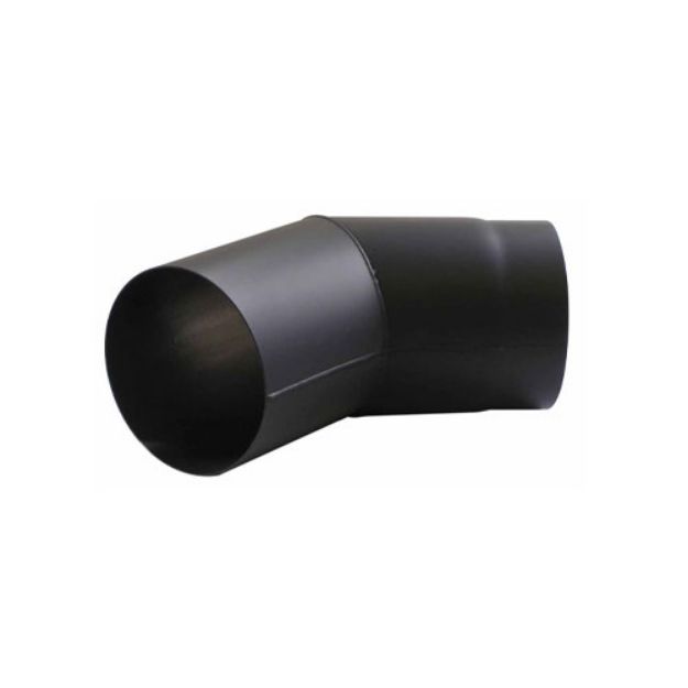 Kép Acél füstcső könyök, 180 / 45°