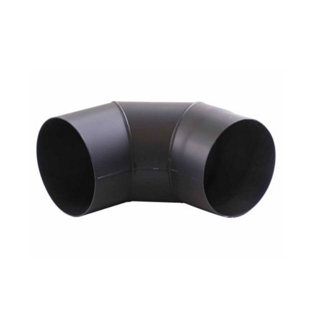 Kép Acél füstcső tisztítós könyök, 180 / 90°