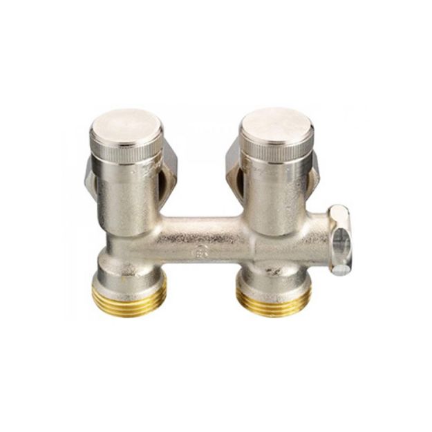 Kép Danfoss RLV-K R1/2ˇ KM, fal felőli csatlakozó csavarzat beépített szelepes radiátorhoz