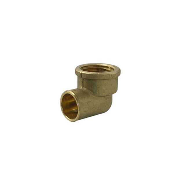 Kép Forrasztható réz belső menetes könyök 18mm -3/4" BM, forrvég BM könyök