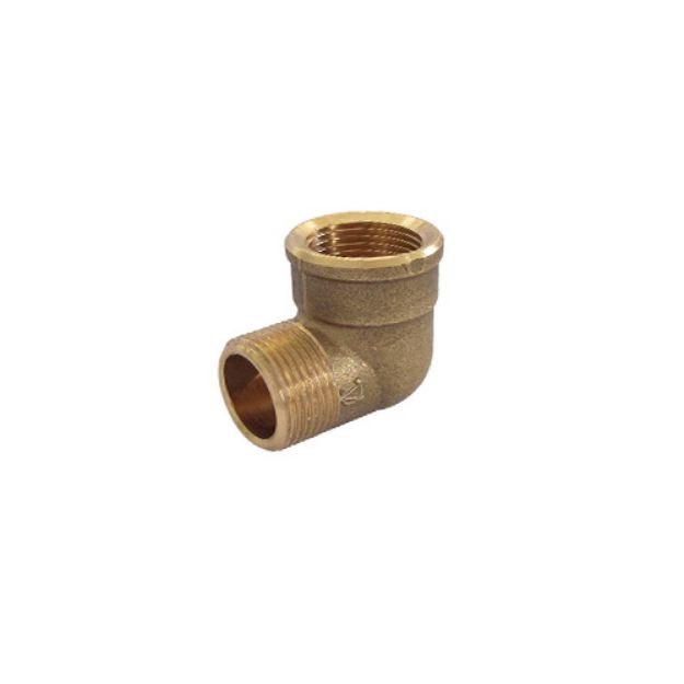 Kép 3/4" sárgaréz K-B könyök