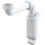 Kép AlcaPlast A43S-DN32 Helytakarékos mosdószifon leeresztő nélkül 5/4"