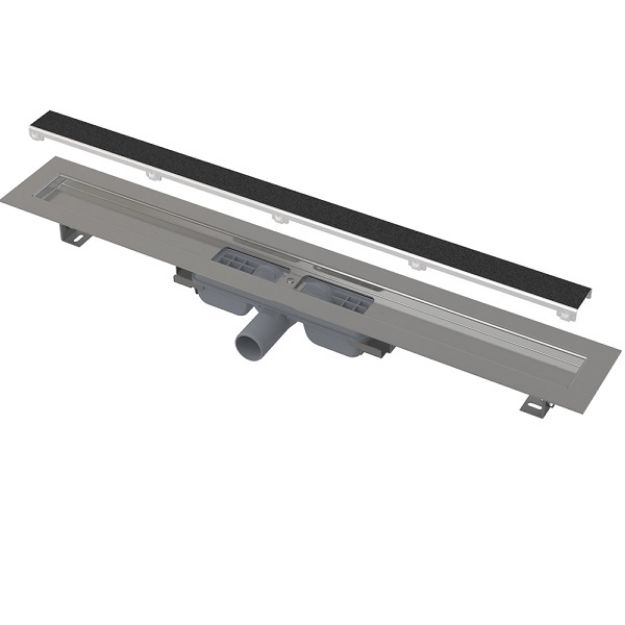 Kép Alcaplast APZ115-1050 Marble Low zuhanyfolyóka perem nélkül, burkolható ráccsal
