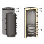 Kép Sunsystem PR 800 puffertároló 800 l. 1 csőkígyóval, szigeteléssel