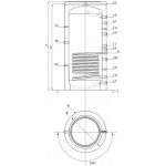 Kép Sunsystem PR 800 puffertároló 800 l. 1 csőkígyóval, szigeteléssel
