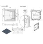 Kép RADAWAY Doris C 90x90 zuhanytálca, fehér DC9090-53