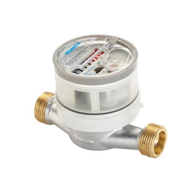 Kép Zenner ETD-M 4-130 3/4˝ vízóra (hideg-meleg) 0-90C°, hollandi nélkül