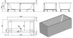 Kép Kolpa San Elektra 190x90 beépíthető kád (740620)