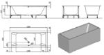 Kép Kolpa San Elektra 180x80 beépíthető kád (739130)